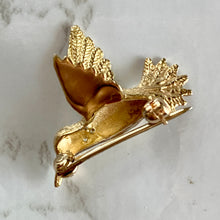 Load image into Gallery viewer, 14K Gold Two-Tone Hummingbird Pin Brooch